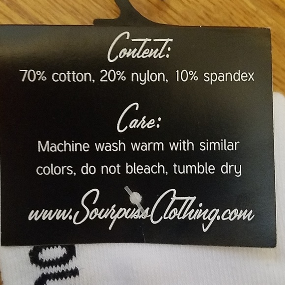 Sourpuss White & Red Band Aid Over The Knee Socks - Picture 5 of 6